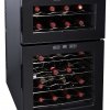 24 BOTTLE DUAL ZONE WINE COOLER W/ELECTRONIC TEMP. CONTROL